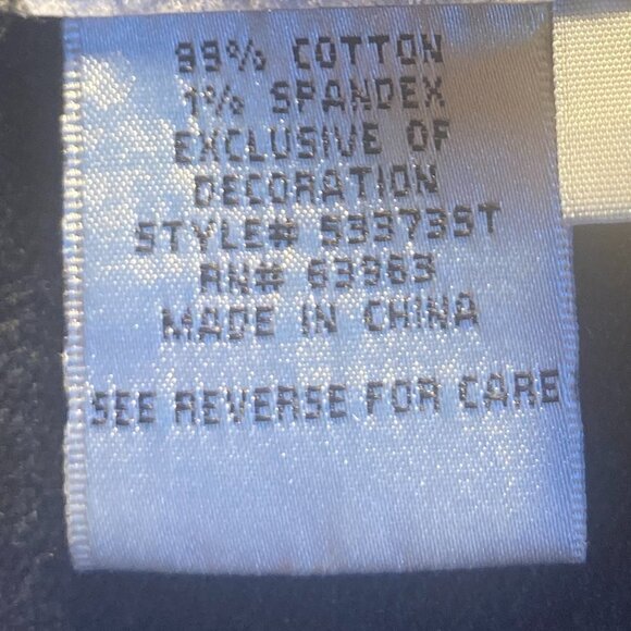 Back in the Saddle SZ S Blue denim jean vest distressed gold tone studs - Picture 6 of 6